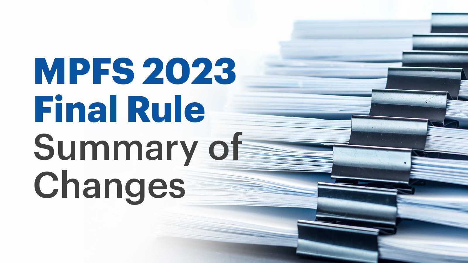 What You Need to Know About the 2023 Medicare Physician Fee Schedule Final Rule Rivet Health